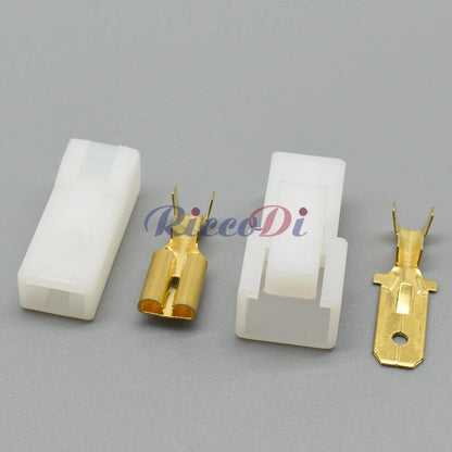 Durable housing of 7123-3010 unsealed 1-pin automotive connector for stable wiring installation