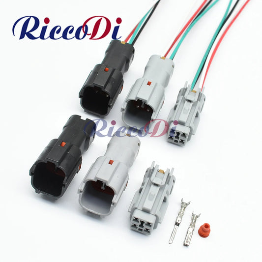 Waterproof automotive wiring harness connector plug 7123-7444 7222-7444-40, male and female terminals for car electrical systems
