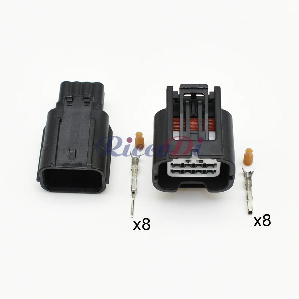 7282-2148-30 8 pin auto headlight socket automotive radar cable connector waterproof plug
