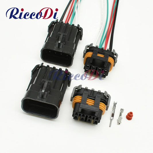 8 pin 1.5 series auto wire harness plastic housing waterproof male female socket 12047931 12047937