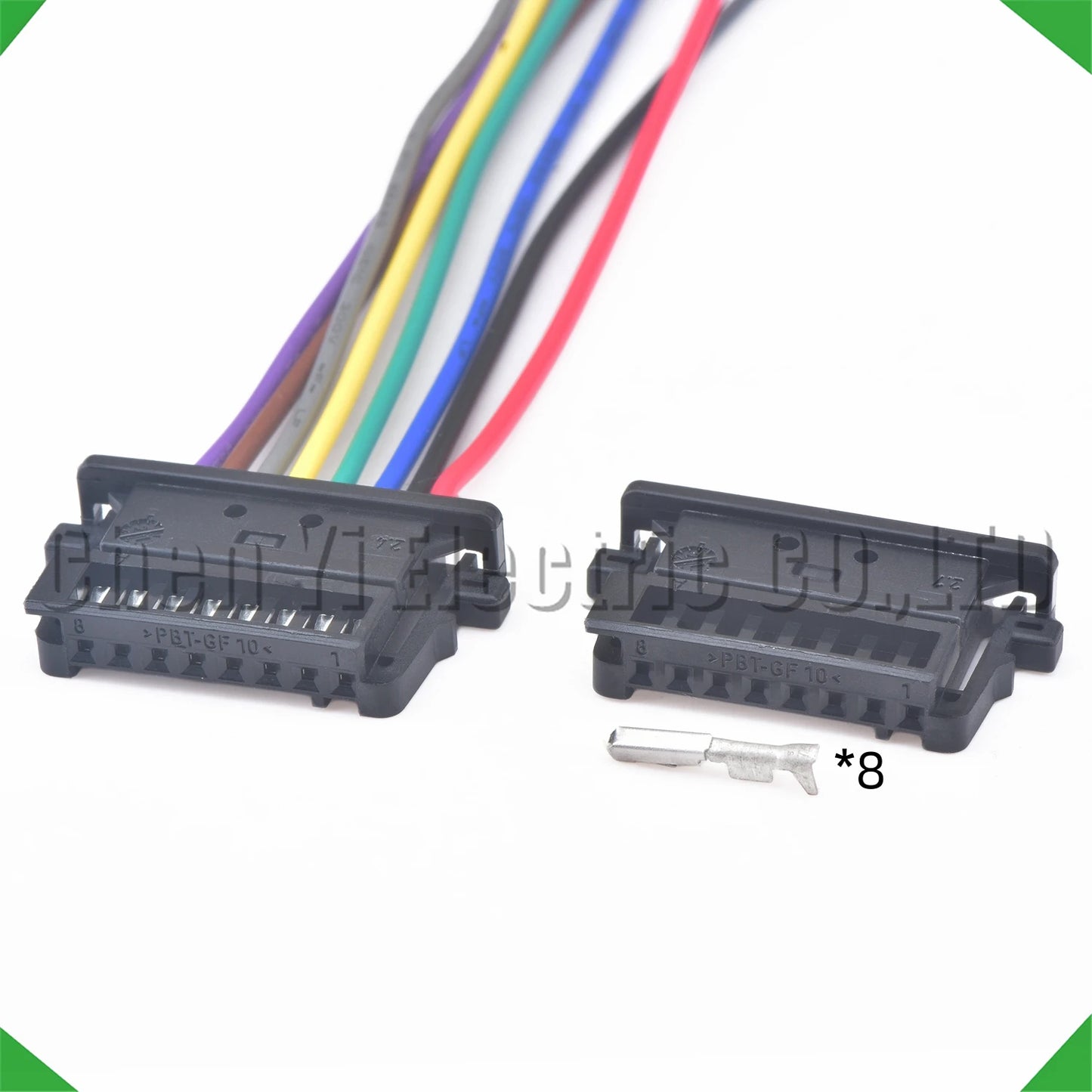 8 pin automobile compass reversing light connector wire harness plug