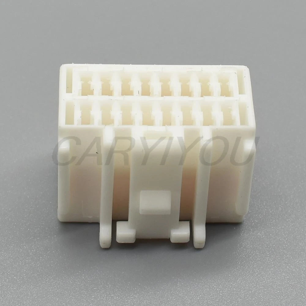 Female 8 pin automotive unsealed connector white 6098-1624 series