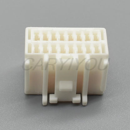 Female 8 pin automotive unsealed connector white 6098-1624 series
