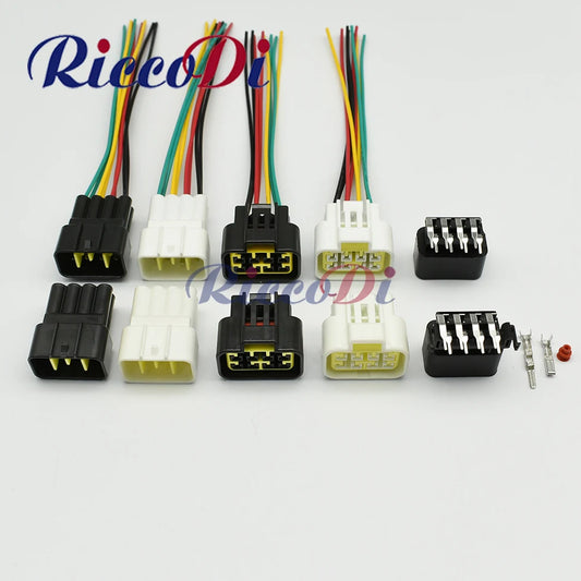 8 pin Furukawa 2.3 mm electric black plug automotive waterproof male female connector FW-C-8F-B FW-C-8M-B