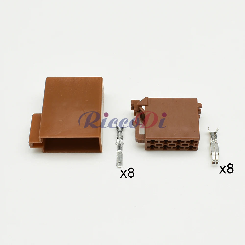 8 pin TE Tyco middle slot auto ISO radio horn CD connector 3.5mm male female plug series 962189-1 962191-1