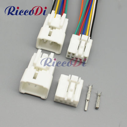 8 pin auto multimedia navigation power connector plug car 2.2mm male female CD socket for Toyota Corolla Ralink
