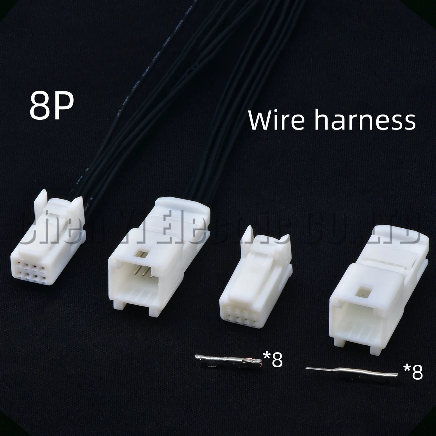 8 pin automotive multimedia navigation connector for Toyota 1376352-1