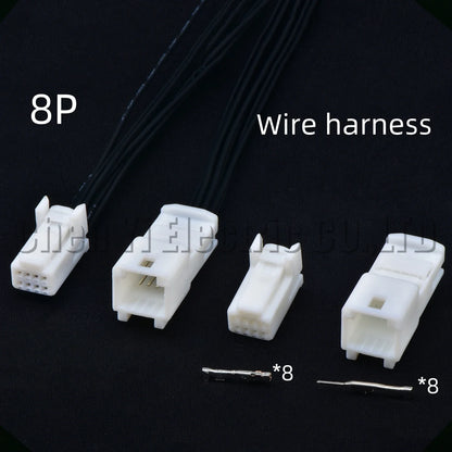 8 pin automotive multimedia navigation connector for Toyota 1376352-1