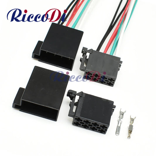 8 pin 962189-1 962191-1 automotive CD wire plugs car radio speaker plug audio ISO cable socket for VW