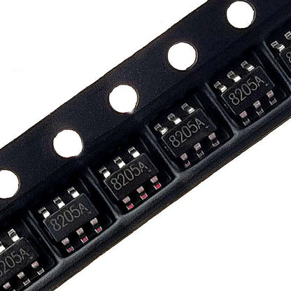 8205A SOT23-6 dual MOSFET SMD IC chipset for power management and lithium battery protection circuits