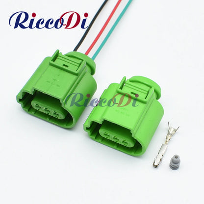 8E0973703 8E0 973 703B 8E0973703B 3 pin automotive waterproof camshaft knock fuel pressure sensor connector plug for VW Audi overview