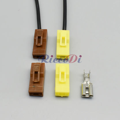 9.5mm automotive female housing connector DJ7015-9.5-21 installed in vehicle fuse box wiring harness for secure electrical connections