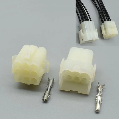 9 pin cable wire harness connector housing plug with terminals and wires 03-09-2092 03-09-1092