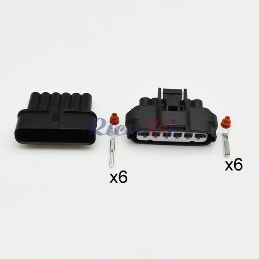 Automotive 6-pin waterproof electronic throttle pedal valve connector 90980-11858 7283-1968-30 for Toyota Mazda