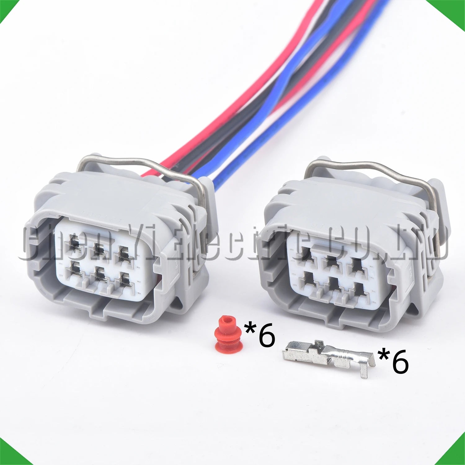 6 pin Denso common rail injector connector 90980-91108