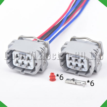 6 pin Denso common rail injector connector 90980-91108