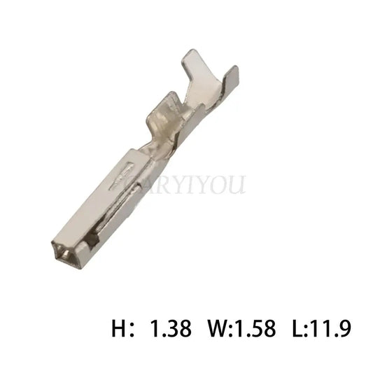 917308-1 male female splice terminal showing 0.4MM crimp pins DJ622-F0.4A DJ612-F0.4A
