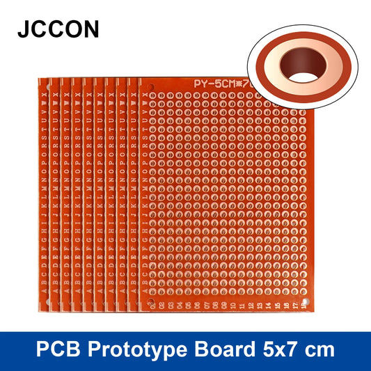 94HB Bakelite universal PCB prototype board 5x7cm perforated for DIY electronics soldering