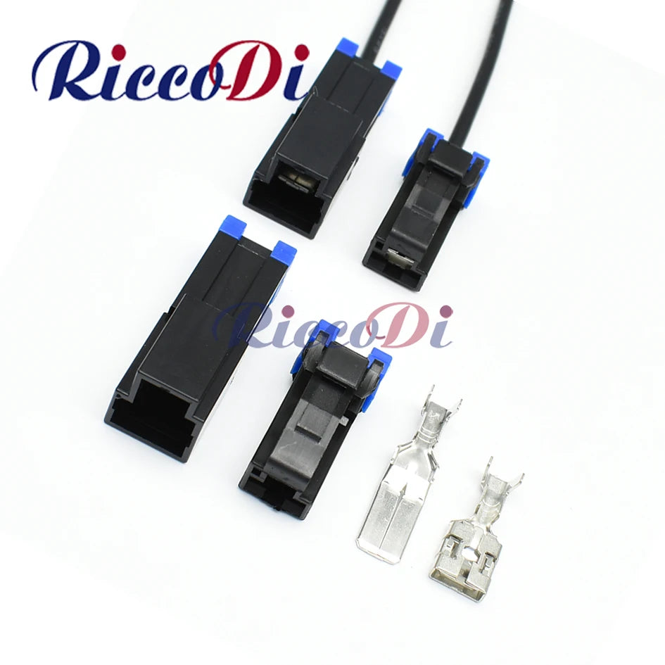 9.5mm automotive male and female KET unsealed connector for large current wiring harness applications