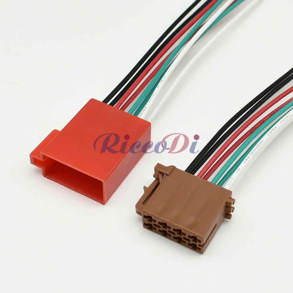 962189-1 8 pin TE Tyco ISO radio horn CD connector 3.5mm male female plug for Toyota Lexus