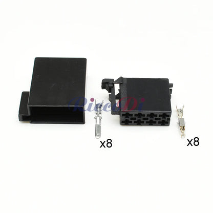 962189-1 8 pin automotive CD wire plug for car radio speaker audio ISO cable socket VW