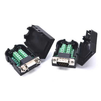 9 pin serial RS232 breakout terminal connector
