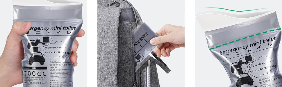 12/20 Pack Outdoor Emergency Portable Urine Bag Vomit Bag, Unisex Pee Bag Travel Mini Mobile Toilet for Women Men Baby 4/8 Pack