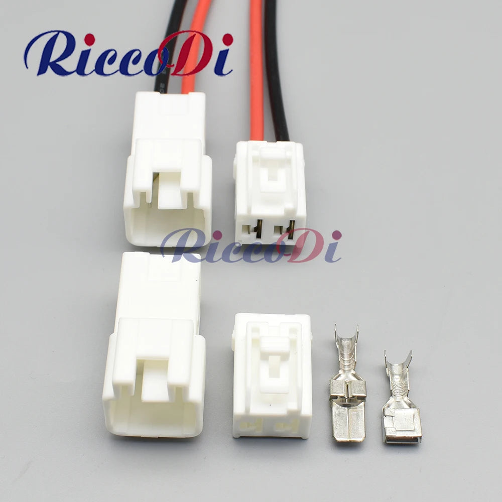 2 pin waterproof automotive connector plug socket for secure wire cable connections