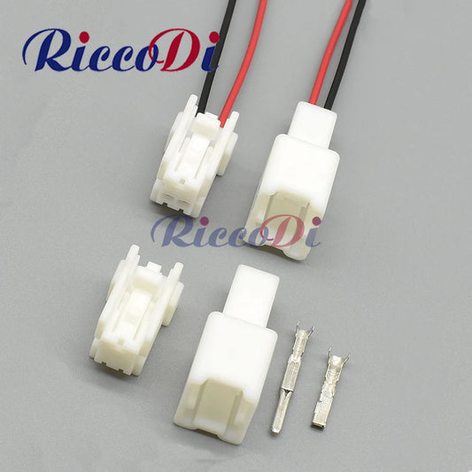2 pin male female automotive plastic housing connector plug for wiring harness applications