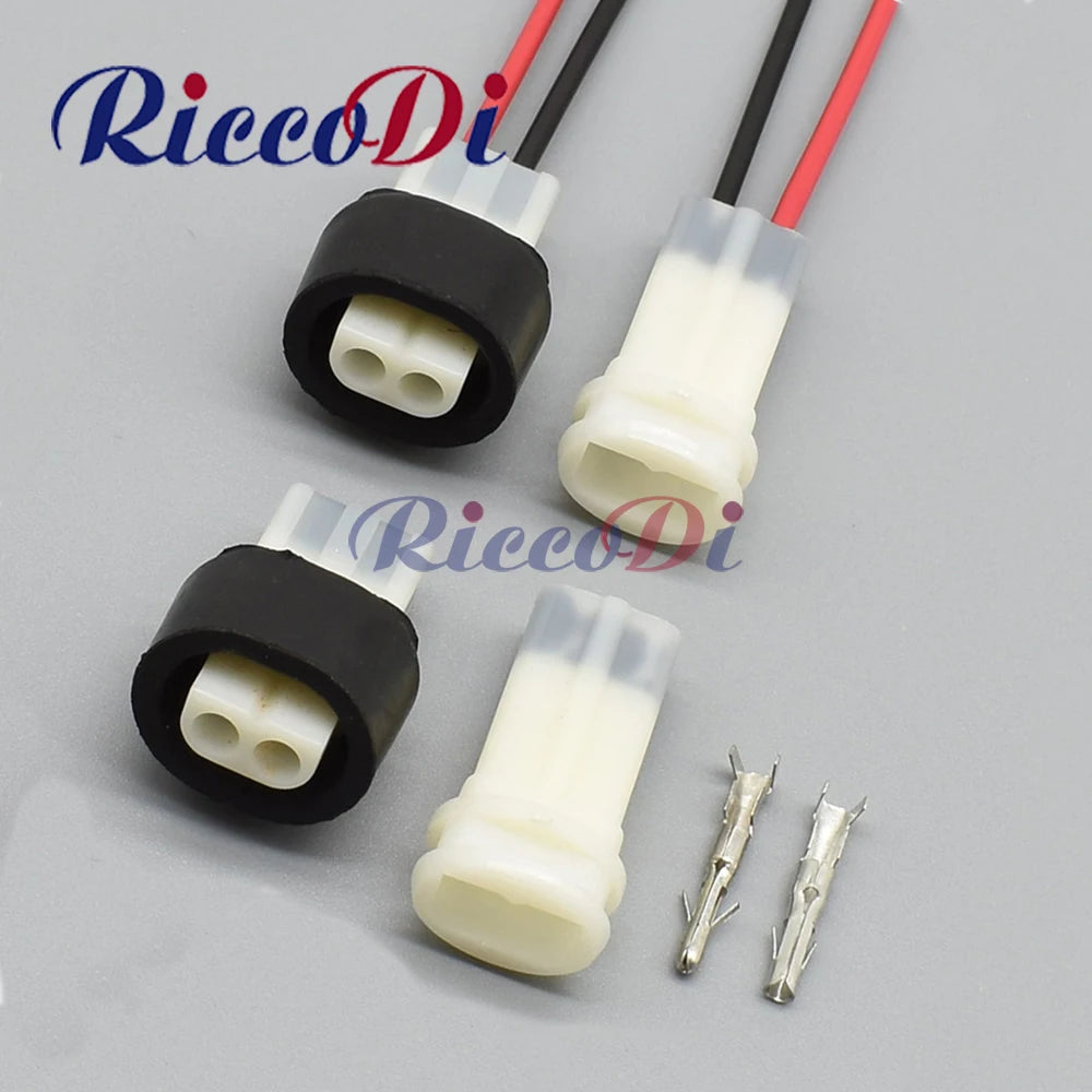 2 pin power waterproof automotive electrical connector plug for car and motorcycle wiring