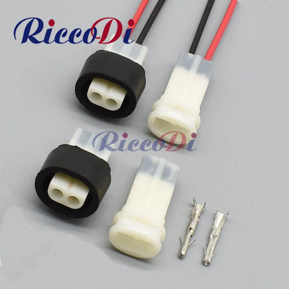 2 pin power waterproof automotive electrical connector plug for car and motorcycle wiring
