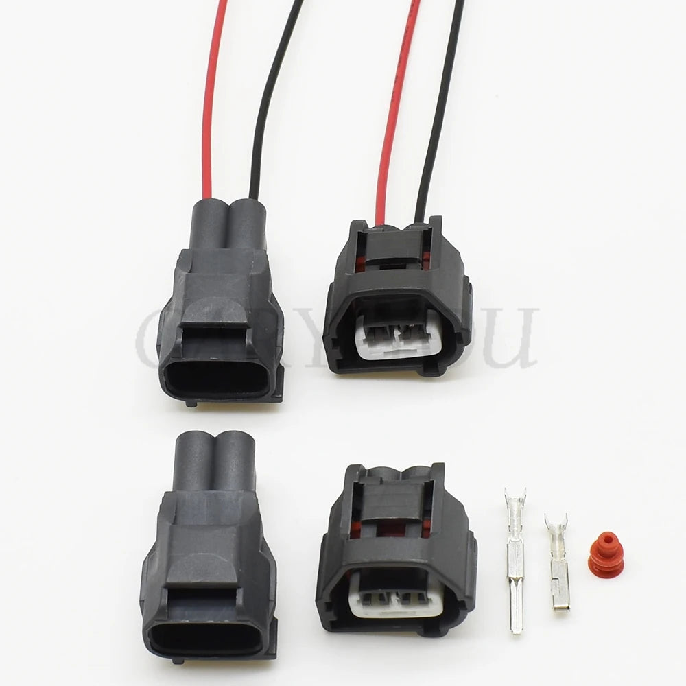 durable 2 pin crank sensor wire connector for secure automotive electrical connections