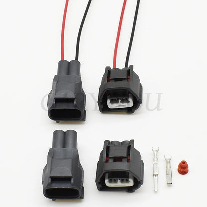 durable 2 pin crank sensor wire connector for secure automotive electrical connections