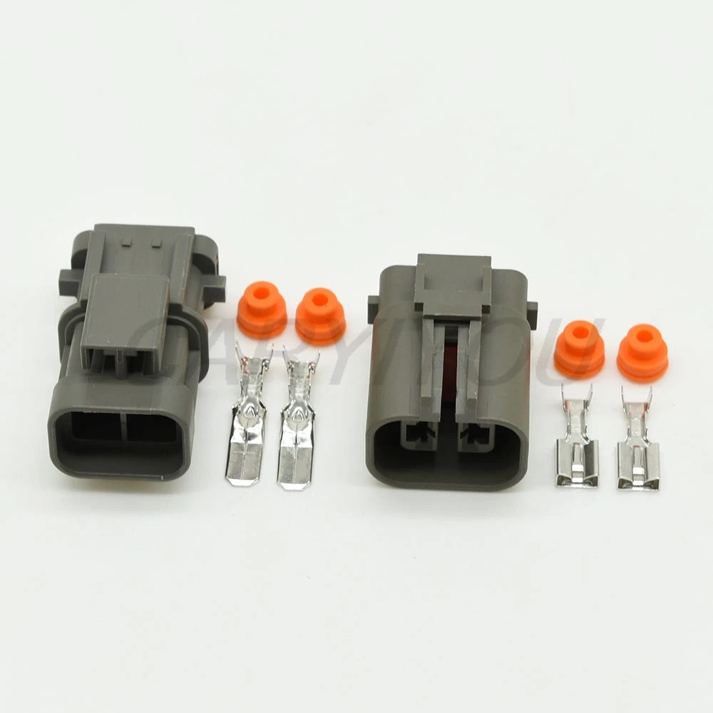 2 pin connector socket for car and excavator wiring, compatible with generator and pressure switch circuits