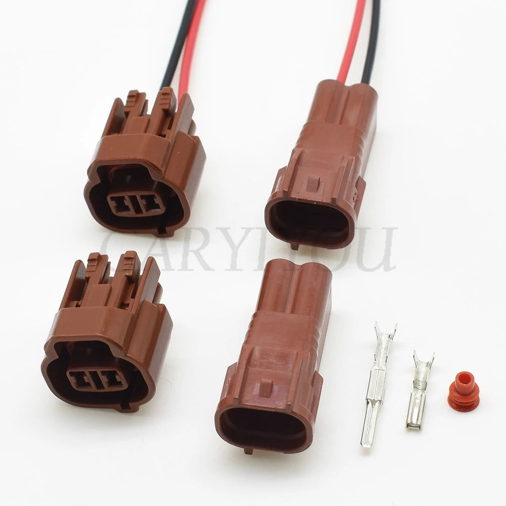 2 pin automotive connector for water temperature sensor with secure socket fit