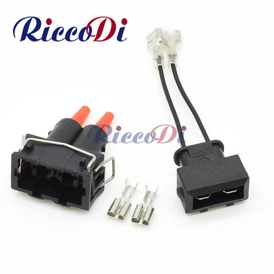 2 hole automotive waterproof connector used as car horn plug for wire harness systems