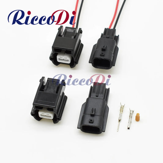 2 pin automotive waterproof electronic connector housing for wire socket applications
