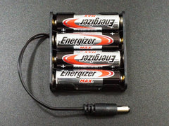 Battery Holder 4 x AA with DC Plug