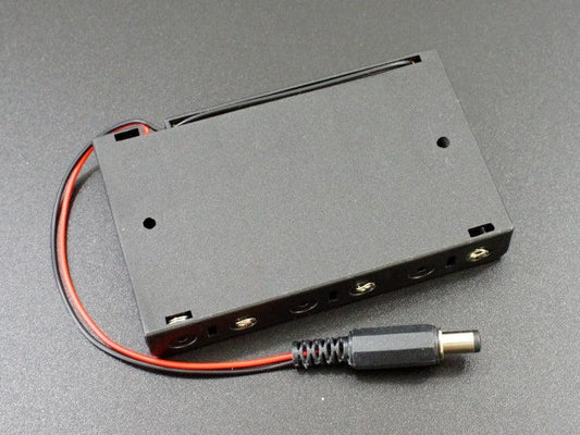Battery Holder 6 x AA with DC Plug
