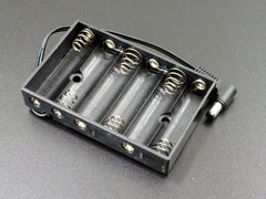 Battery Holder 6 x AA with Right Angle DC Plug