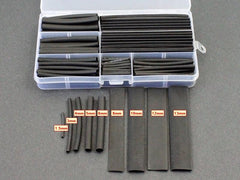 Black Heat Shrink Tubing Kit (140pcs)