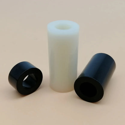 Black_and_white_ABS_nylon_standoff_washer_for_electronics_and_TV_installation