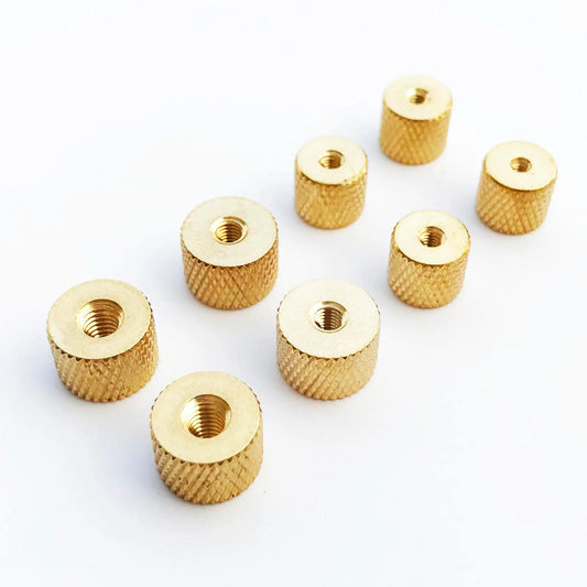 Brass_Cylindrical_Thumb_Nut_5pcs_for_DIY_Models