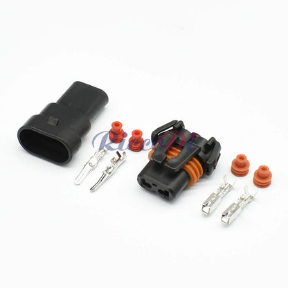 durable 2 pin automotive plug designed for HID cable and vehicle electrical connections