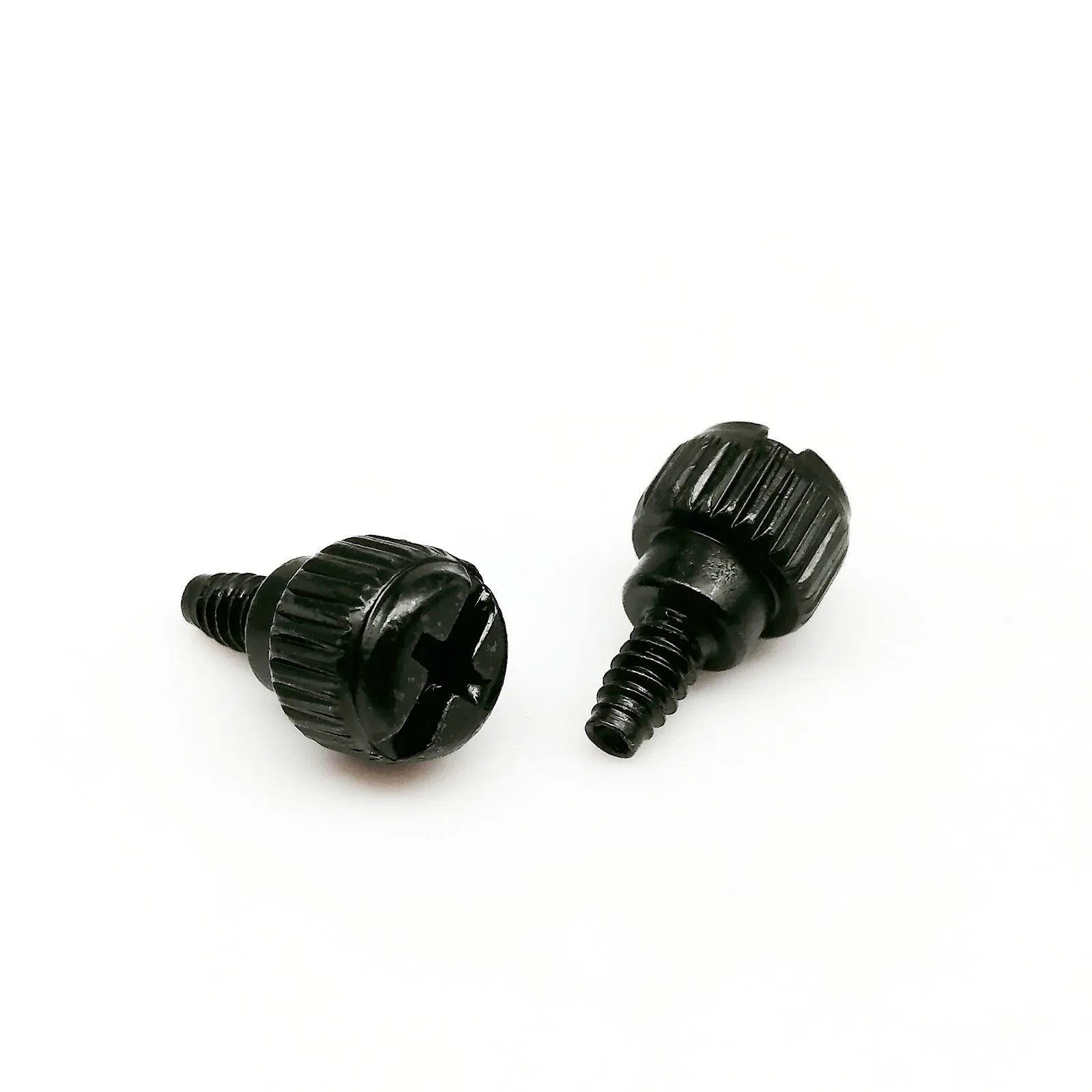 Black and Silver Carbon Steel Phillips Head 6#-32×5/6mm PC Case Hand-Tighten Thumbscrew Thumb Bolt Black Keszoox
