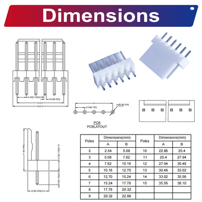 Compact Molex KK2510 DIP header connectors designed for electronics projects and circuit board applications