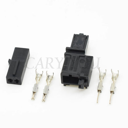 Angled view of automotive trunk light connector for easy car wiring installation
