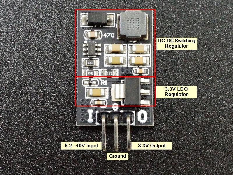 DD38LOSA 3.3V DC-DC / LDO Module