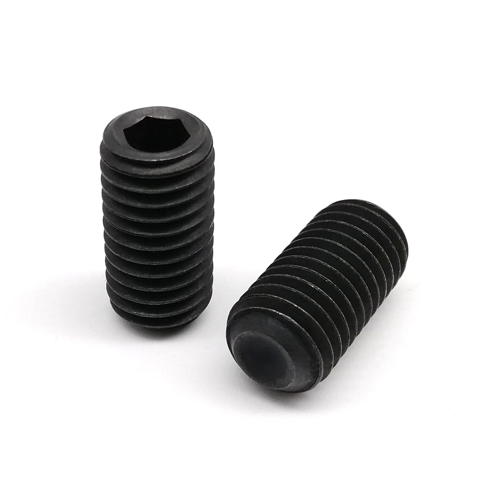 DIN916_hex_socket_grub_bolt_black_12.9_steel_Allen_cup_point