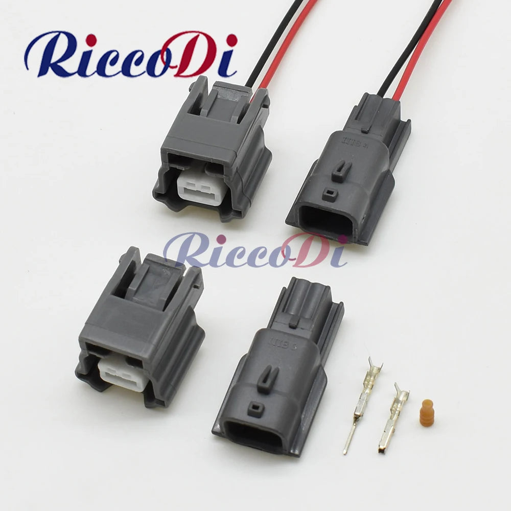 Overview of DJ7021KA-0.6 waterproof 2Pin sensor wire harness connector plug for Tiida Sylphy wheels
